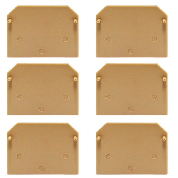 Kit Placa Final Bege | Borne Sek 2,5mm 10 Peças